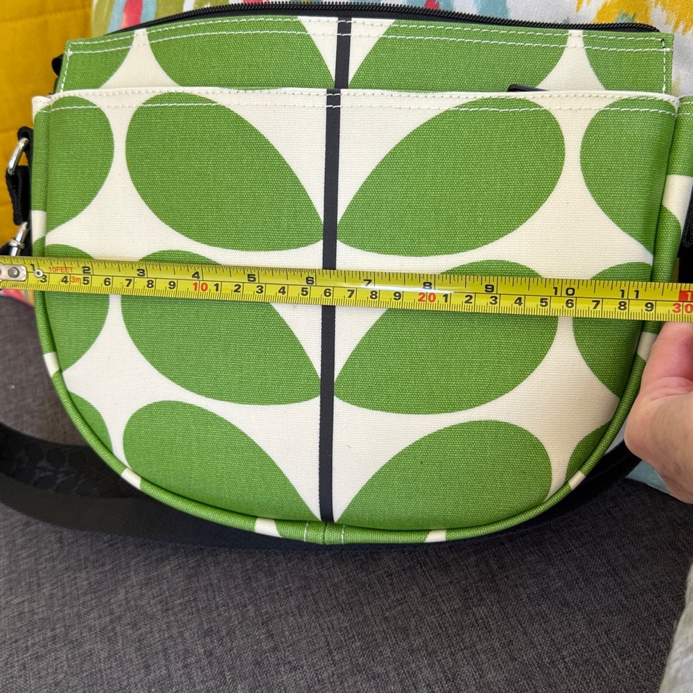 Orla Kiely Green Leaf Crossbody Bag - Picture 9 of 11